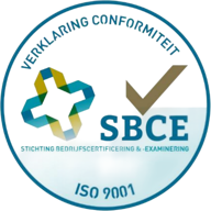 ISO 9001 verklaring conformiteit SBCE